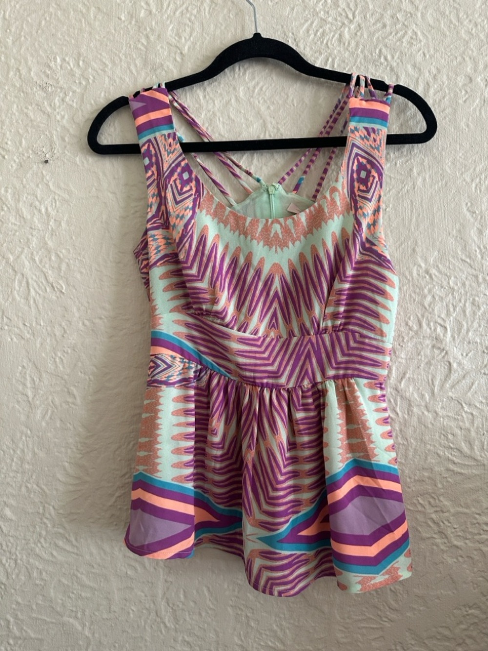 Vintage Forever 21 Deadstock NWT Strappy Tank Top Cami Lilac Purple Light Green